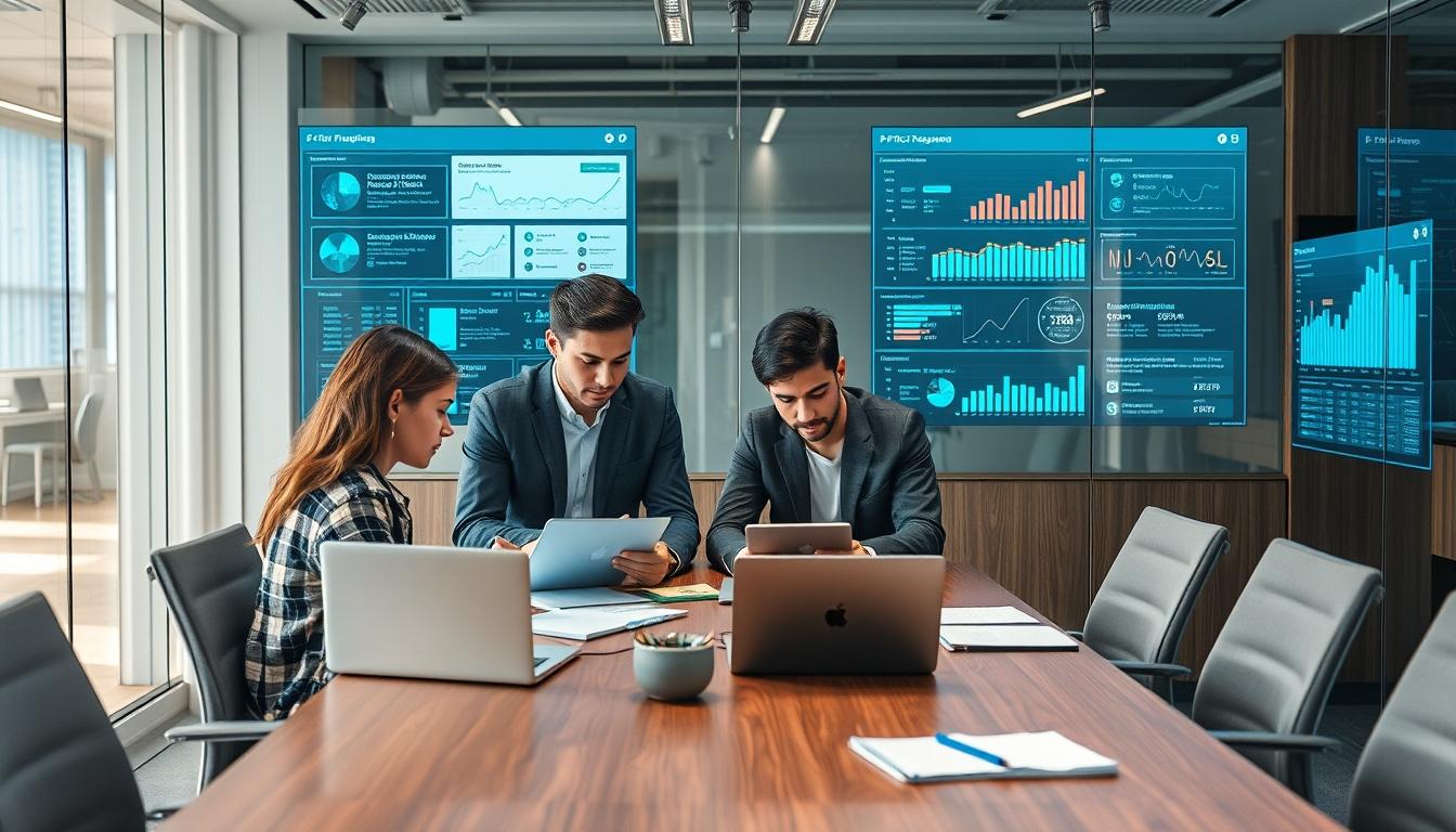 Enterprise software dashboards and business process automation